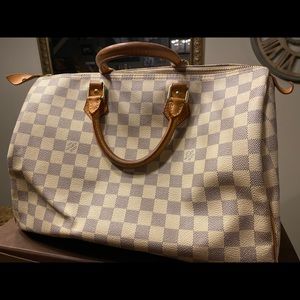 Louis Vuitton 35 Speed Bag - Damier Azur